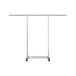 1-SOGA 180cm Stainless Steel Floor-Standing Clothes Rack - Durable and Space-Saving Laundry Organizer