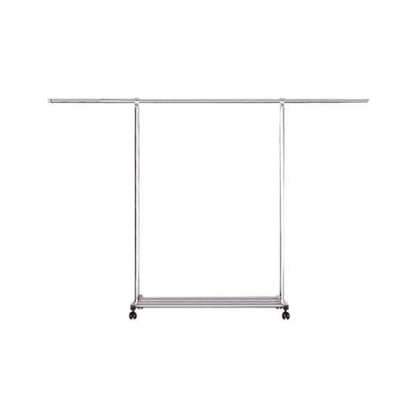 1-SOGA 240cm Stainless Steel Floor-Standing Clothes Rack - Durable and Space-Saving Laundry Organizer