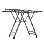 1-SOGA 1.6m Portable Wing Shape Clothes Drying Rack Foldable Space-Saving Laundry Holder