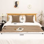 5-SOGA 1.5m Bed Light Brown Vintage Scarf Runner Bedding Tail Pad Flag For Home Hotel Set of 3