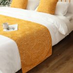 4-SOGA 1.8m Bed 3D Arched Bed Banner Vintage Scarf Runner Bedding Tail Pad Flag Set of 3