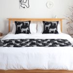 3-SOGA 1.8m Bed Light Luxury Black Zebra Vintage Bed Scarf Runner Bedding Tail Pad Flag For Home Hotel Set of 3