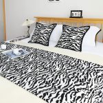 4-SOGA 1.8m Bed Light Luxury Mottled Bed Banner Vintage Scarf Runner Bedding Tail Pad Flag For Home Hotel Set of 3