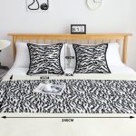 5-SOGA 1.8m Bed Light Luxury Mottled Bed Banner Vintage Scarf Runner Bedding Tail Pad Flag For Home Hotel Set of 3