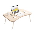 1-SOGA Beige Portable Bed Table Adjustable Foldable Bed Sofa Study Table Laptop Mini Desk Breakfast Tray Home Decor