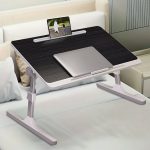 2-SOGA 2X 60X40cm Black Small Laptop Bed Portable Foldable Study Table Adjustable