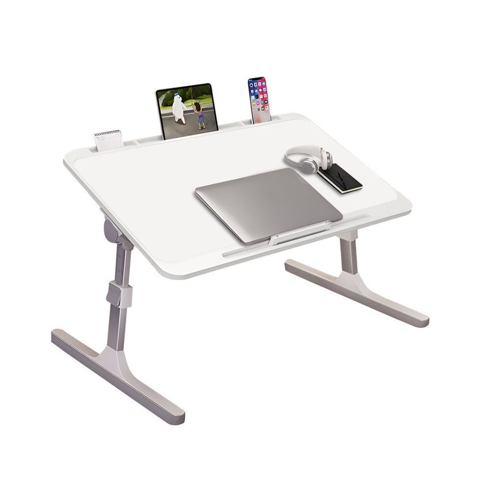 1-SOGA 70X45cm White Small Laptop Bed Portable Foldable Study Table Adjustable 1-SOGA 70X45cm White Small Laptop Bed Portable Foldable Study Table Adjustable