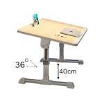 2-SOGA 60X40cm Wood Small Laptop Bed Portable Foldable Study Table Adjustable