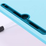 4-SOGA Blue Portable Bed Table Adjustable Foldable Bed Sofa Study Table Laptop Mini Desk with Notebook Stand Card Slot Holder Home Decor
