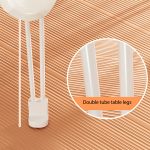 8-SOGA White Portable Bed Table Adjustable Folding Mini Desk With Cup-Holder Home Decor