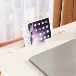 7-SOGA 2X White Portable Bed Table Adjustable Folding Mini Desk With Cup-Holder Home Decor