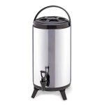 1-SOGA 12L Portable Insulated Cold/Heat Coffee Tea Beer Barrel Brew Pot With Dispenser