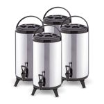 1-SOGA 4X 12L Portable Insulated Cold/Heat Coffee Tea Beer Barrel Brew Pot With Dispenser