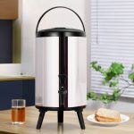 2-SOGA 14L Portable Insulated Cold/Heat Coffee Tea Beer Barrel Brew Pot With Dispenser