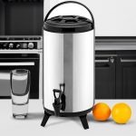 3-SOGA 2X 14L Portable Insulated Cold/Heat Coffee Tea Beer Barrel Brew Pot With Dispenser