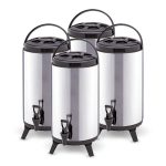 1-SOGA 4X 14L Portable Insulated Cold/Heat Coffee Tea Beer Barrel Brew Pot With Dispenser