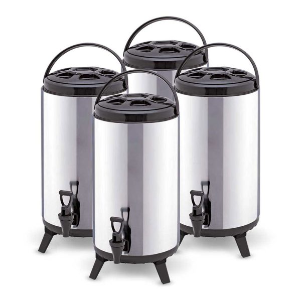 1-SOGA 4X 14L Portable Insulated Cold/Heat Coffee Tea Beer Barrel Brew Pot With Dispenser