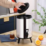 4-SOGA 16L Portable Insulated Cold/Heat Coffee Tea Beer Barrel Brew Pot With Dispenser