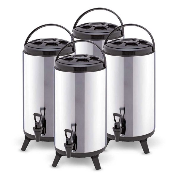 1-SOGA 4X 16L Portable Insulated Cold/Heat Coffee Tea Beer Barrel Brew Pot With Dispenser