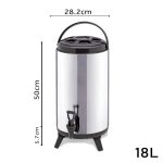 6-SOGA 4X 18L Portable Insulated Cold/Heat Coffee Tea Beer Barrel Brew Pot With Dispenser