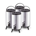1-SOGA 4X 8L Portable Insulated Cold/Heat Coffee Tea Beer Barrel Brew Pot With Dispenser
