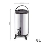 8-SOGA 4X 8L Portable Insulated Cold/Heat Coffee Tea Beer Barrel Brew Pot With Dispenser