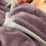 3-SOGA Light Purple Throw Blanket Warm Cozy Double Sided Thick Flannel Coverlet Fleece Bed Sofa Comforter