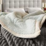 4-SOGA 2X Grey Throw Blanket Warm Cozy Double Sided Thick Flannel Coverlet Fleece Bed Sofa Comforter