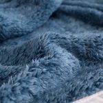 6-SOGA Throw Blanket Warm Cozy Double Sided Thick Flannel Coverlet Fleece Bed Sofa Comforter Dark Blue