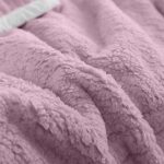 6-SOGA Throw Blanket Warm Cozy Double Sided Thick Flannel Coverlet Fleece Bed Sofa Comforter Purple