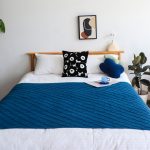 4-SOGA Royal Blue Diamond Pattern Knitted Throw Blanket Warm Cozy Woven Cover Couch Bed Sofa Home Decor with Tassels