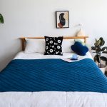 4-SOGA 2X Royal Blue Diamond Pattern Knitted Throw Blanket Warm Cozy Woven Cover Couch Bed Sofa Home Decor with Tassels