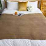8-SOGA 2X Coffee Acrylic Knitted Throw Blanket Solid Fringed Warm Cozy Woven Cover Couch Bed Sofa Home Decor