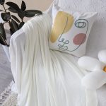 7-SOGA 2X White Acrylic Knitted Throw Blanket Solid Fringed Warm Cozy Woven Cover Couch Bed Sofa Home Decor