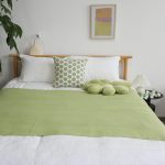 3-SOGA 2X Green Acrylic Knitted Throw Blanket Solid Fringed Warm Cozy Woven Cover Couch Bed Sofa Home Decor