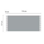 6-SOGA 170cm Yellow Zigzag Striped Throw Blanket Acrylic Wave Knitted Fringed Woven Cover Couch Bed Sofa Home Decor