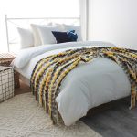 5-SOGA 2X 170cm Yellow Zigzag Striped Throw Blanket Acrylic Wave Knitted Fringed Woven Cover Couch Bed Sofa Home Decor