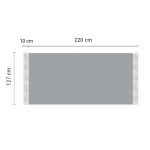 6-SOGA 220cm Yellow Zigzag Striped Throw Blanket Acrylic Wave Knitted Fringed Woven Cover Couch Bed Sofa Home Decor