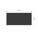 5-SOGA 90x200cm Throw Blanket  Blue Deep Sea Gradient Dyed Art Stylish Decorative Cozy