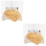 1-SOGA 2X 150x200cm Throw Blanket Camel Brown Double Layer Rabbit Fur Cozy Comfort with Stylish Decor