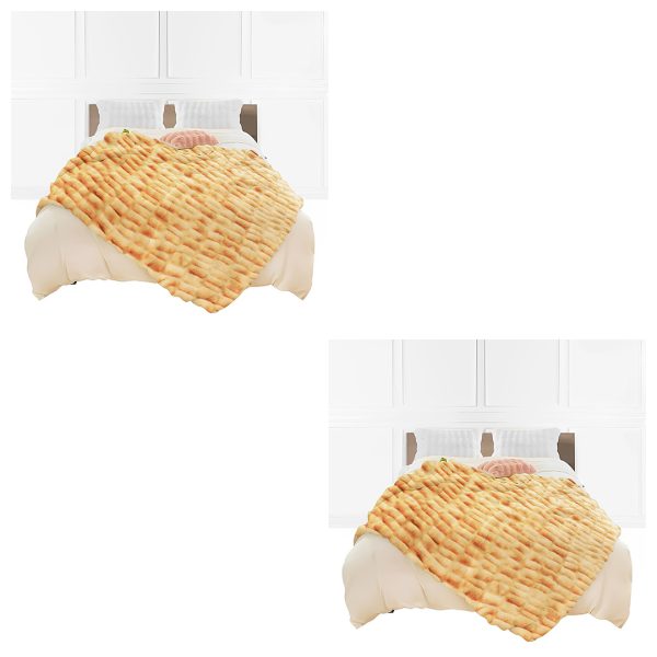 1-SOGA 2X 150x200cm Throw Blanket Camel Brown Double Layer Rabbit Fur Cozy Comfort with Stylish Decor