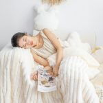 4-SOGA 150x200cm Throw Blanket Pearl White Premium Milk Velvet Luxuriously Soft Cozy Bedding