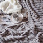 4-SOGA 150x200cm Throw Blanket Smoke Gray Premium Milk Velvet Luxuriously Soft Cozy Bedding