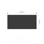 5-SOGA 150x200cm Throw Blanket Smoke Gray Premium Milk Velvet Luxuriously Soft Cozy Bedding