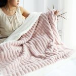 6-SOGA 150x200cm Throw Blanket Bean Paste Pink Premium Milk Velvet Luxuriously Soft Cozy Bedding