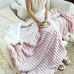 8-SOGA 2X 150x200cm Throw Blanket Bean Paste Pink Premium Milk Velvet Luxuriously Soft Cozy Bedding