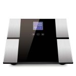 2-SOGA Digital Electronic LCD Bathroom Body Fat Scale Weighing Scales Weight Monitor Black