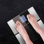 6-SOGA Digital Electronic LCD Bathroom Body Fat Scale Weighing Scales Weight Monitor Black