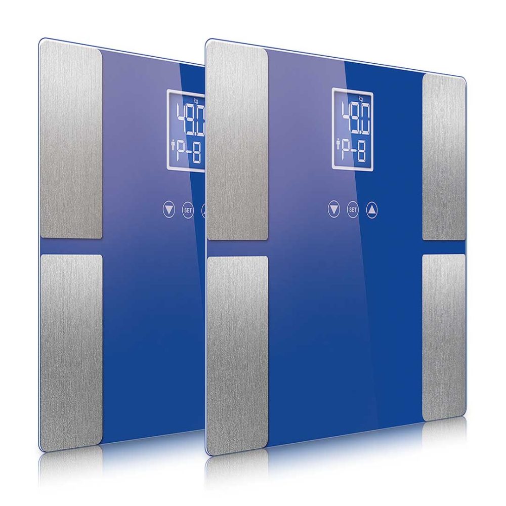1-SOGA 2X Digital Electronic LCD Bathroom Body Fat Scale Weighing Scales Weight Monitor Blue 1-SOGA 2X Digital Electronic LCD Bathroom Body Fat Scale Weighing Scales Weight Monitor Blue