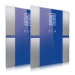 1-SOGA 2X Digital Electronic LCD Bathroom Body Fat Scale Weighing Scales Weight Monitor Blue